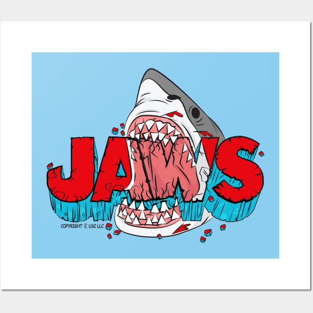 JAWS: The Big Bite Wall Art by DeepDiveThreads